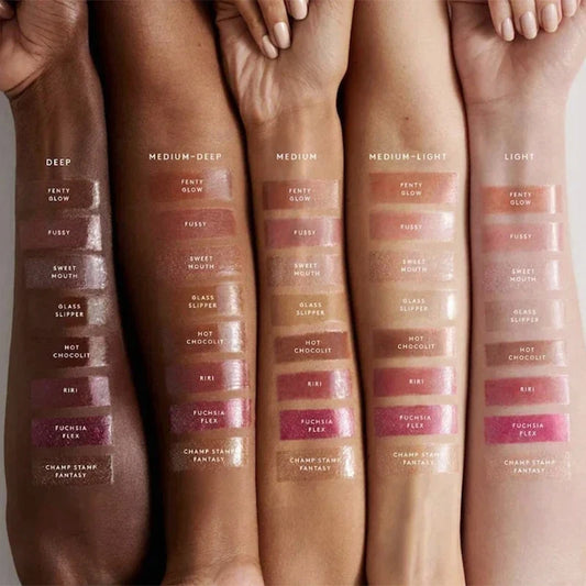 Fenty Beauty – Brillant à Lèvres Multicolore Effet Glaçure | Gloss Hydratant & Volumisant